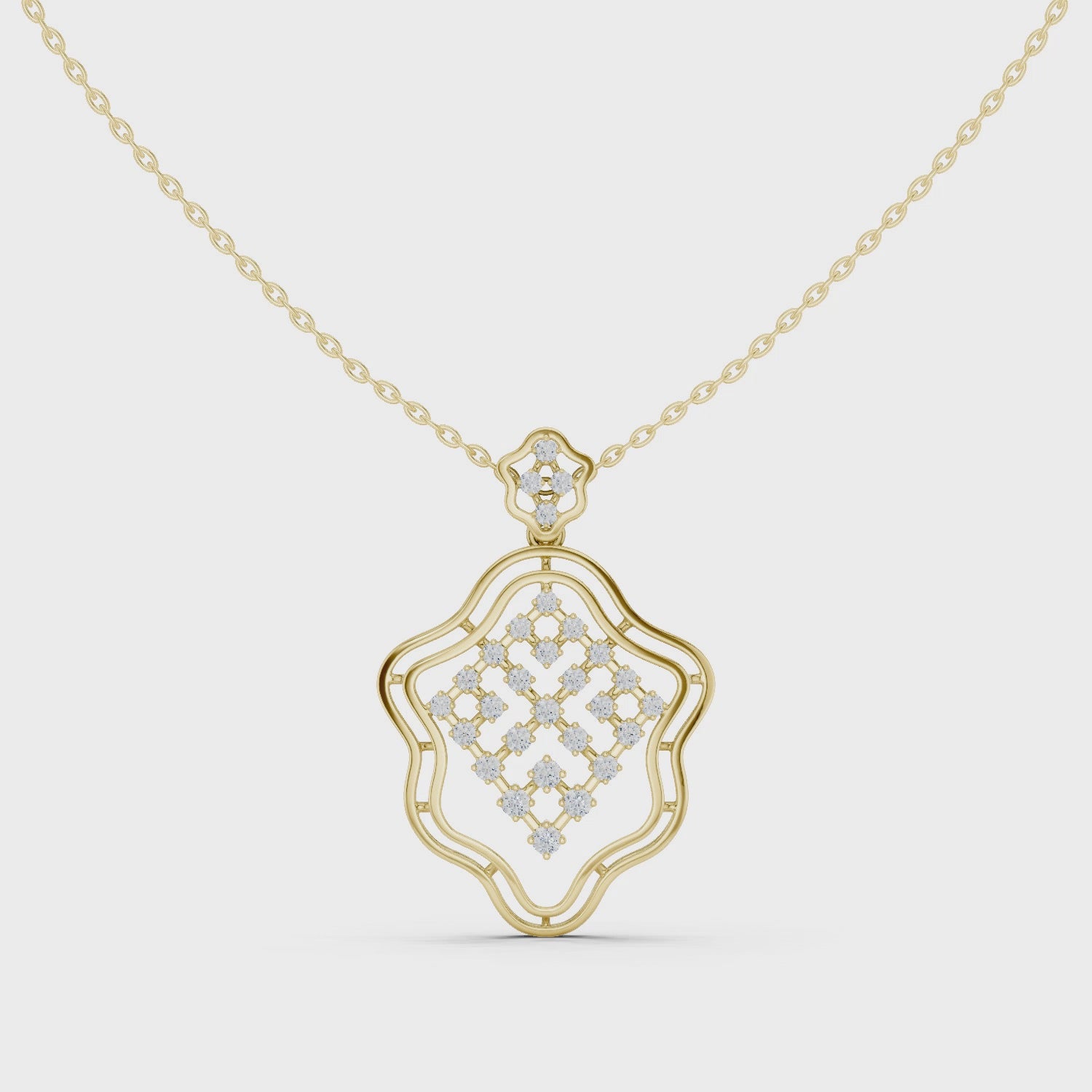The Modern Charm Pendant - Lab Grown Diamonds