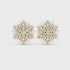 The Gilded Frost Earrings - Lab Grown Diamonds