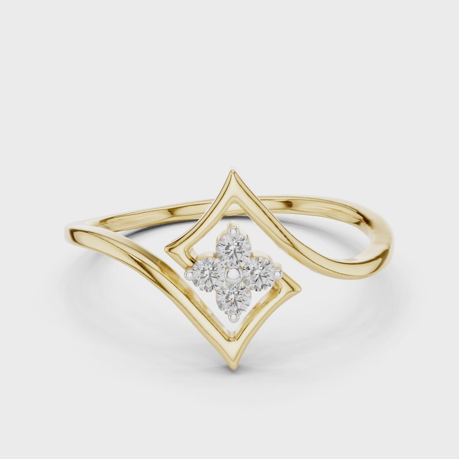 The Solvella Flow Ring - Lab Grown Diamonds