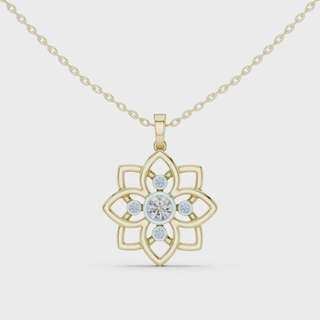 The Regal Aurelia Pendant - Lab Grown Diamonds