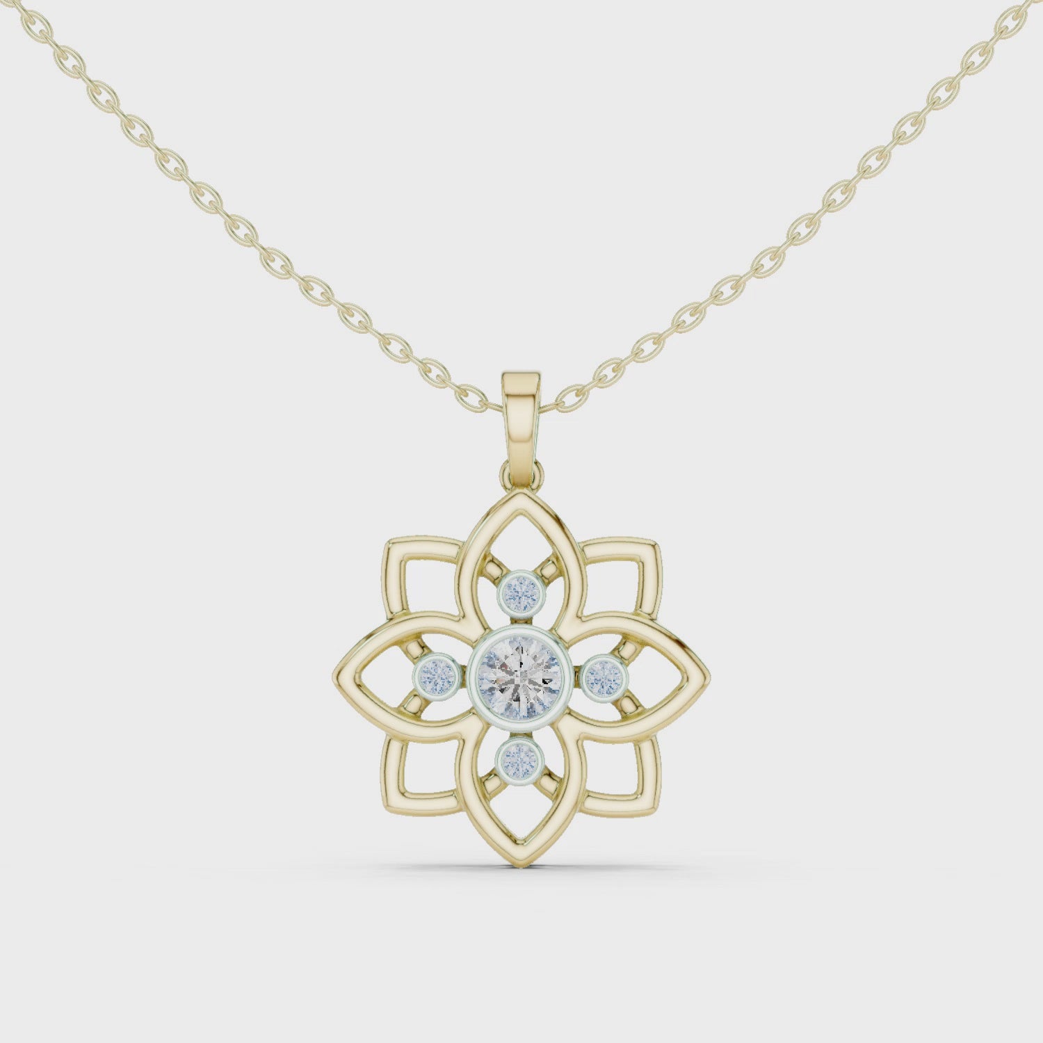 The Regal Aurelia Pendant - Lab Grown Diamonds
