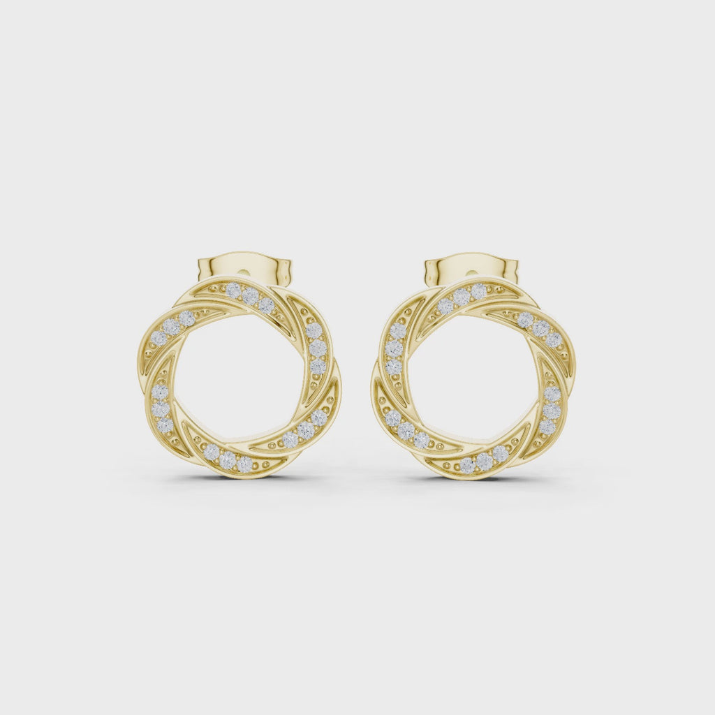 The Braid Earrings - Lab Grown Diamonds