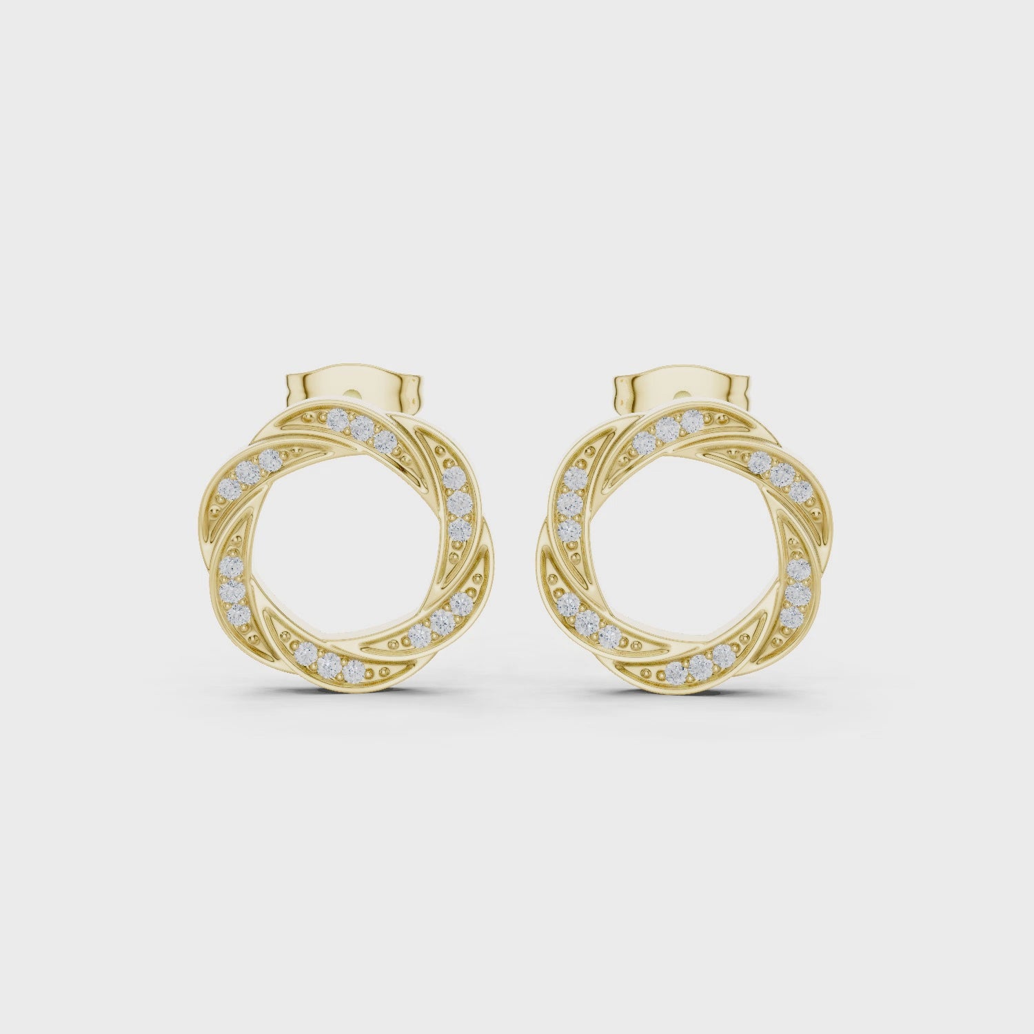 The Braid Earrings - Lab Grown Diamonds