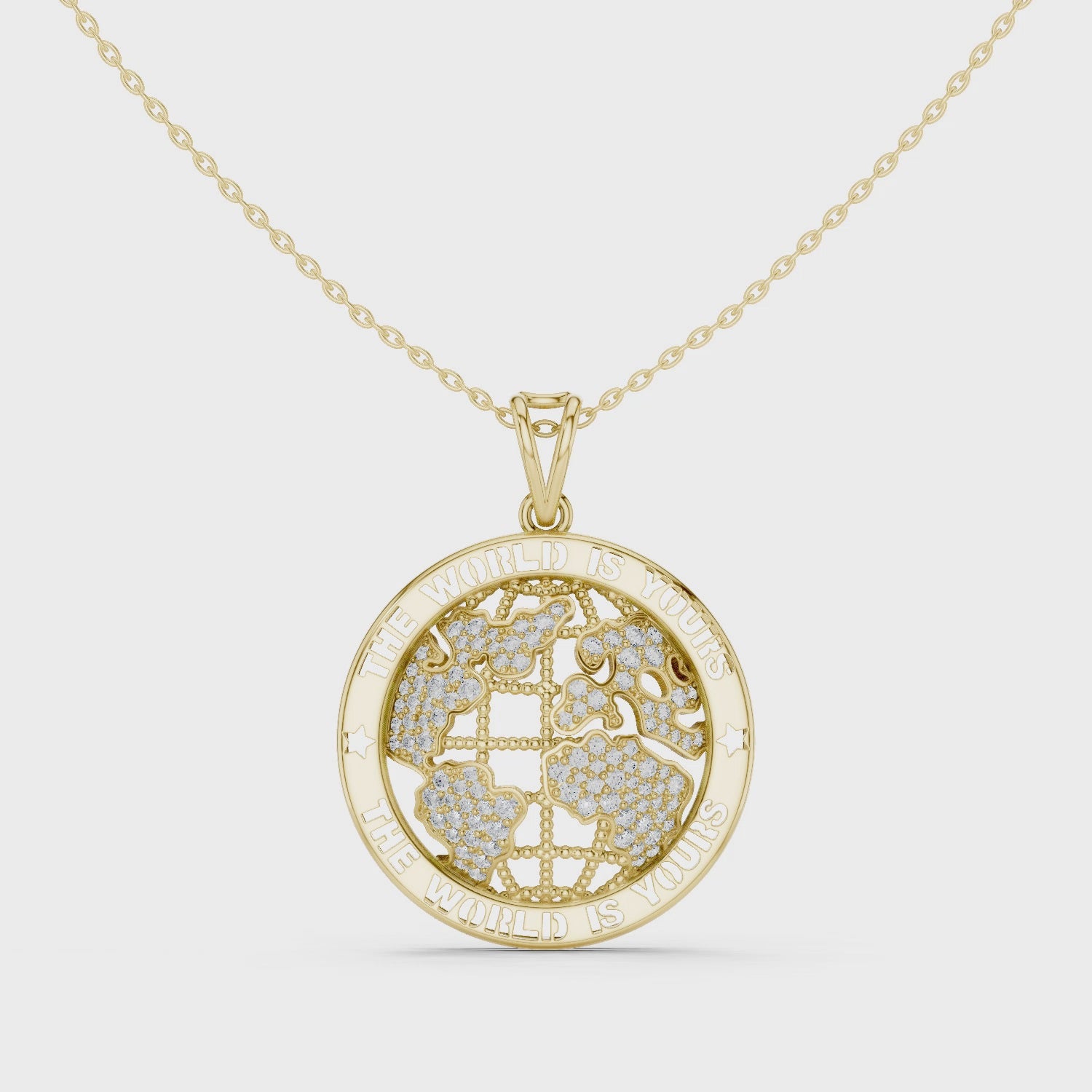 The Monde d'Or Pendant - Lab Grown Diamonds