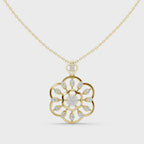 The Petal Path Pendant - Lab Grown Diamonds
