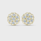 The Dahlia Bloom Earrings - Lab Grown Diamonds