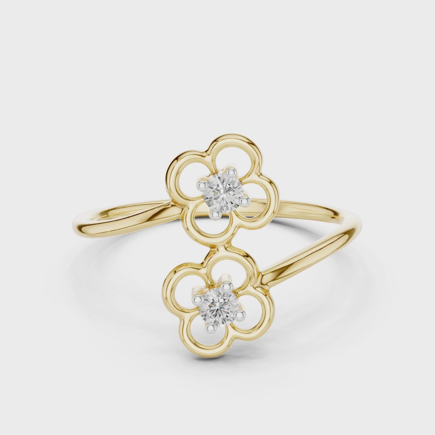 The Dual Leor Ring - Lab Grown Diamonds