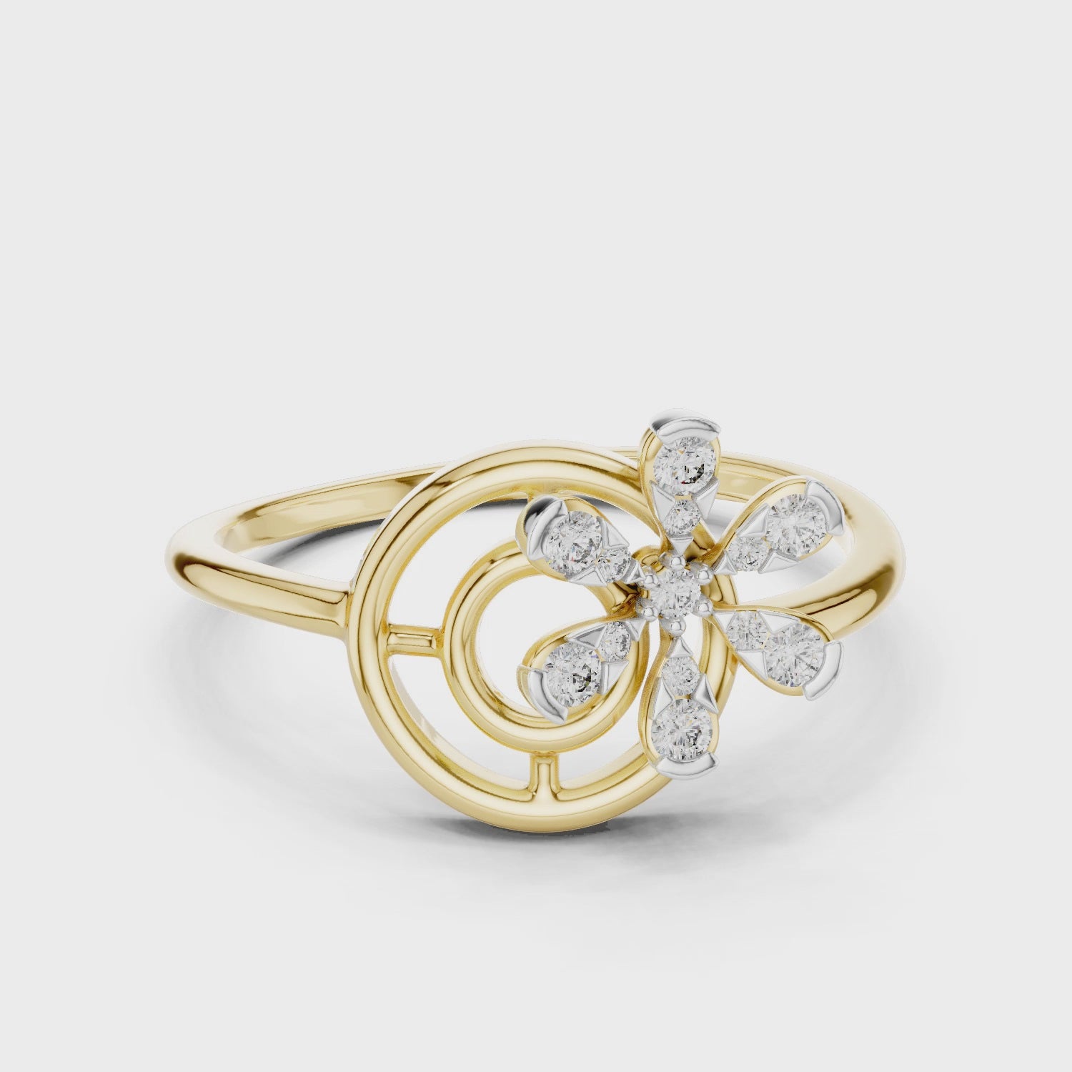 The Orbit Bloom Ring - Lab Grown Diamonds