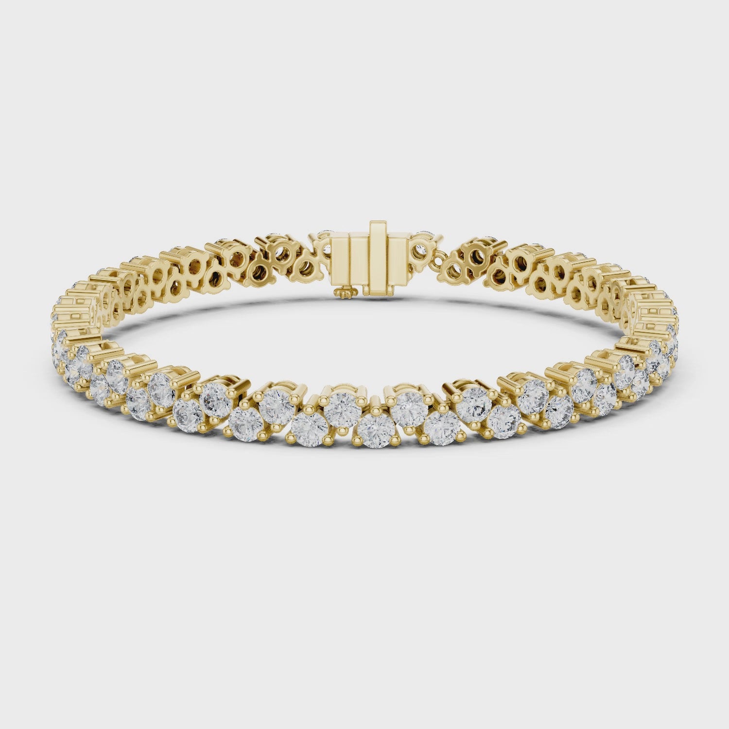 The Stellar Staggered Bracelet - Lab Grown Diamonds