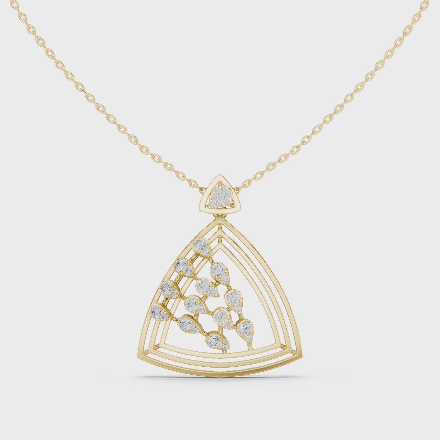 The Piramide Pendant - Lab Grown Diamonds