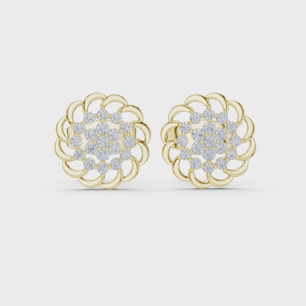 The Sol Radiante Earrings - Lab Grown Diamonds