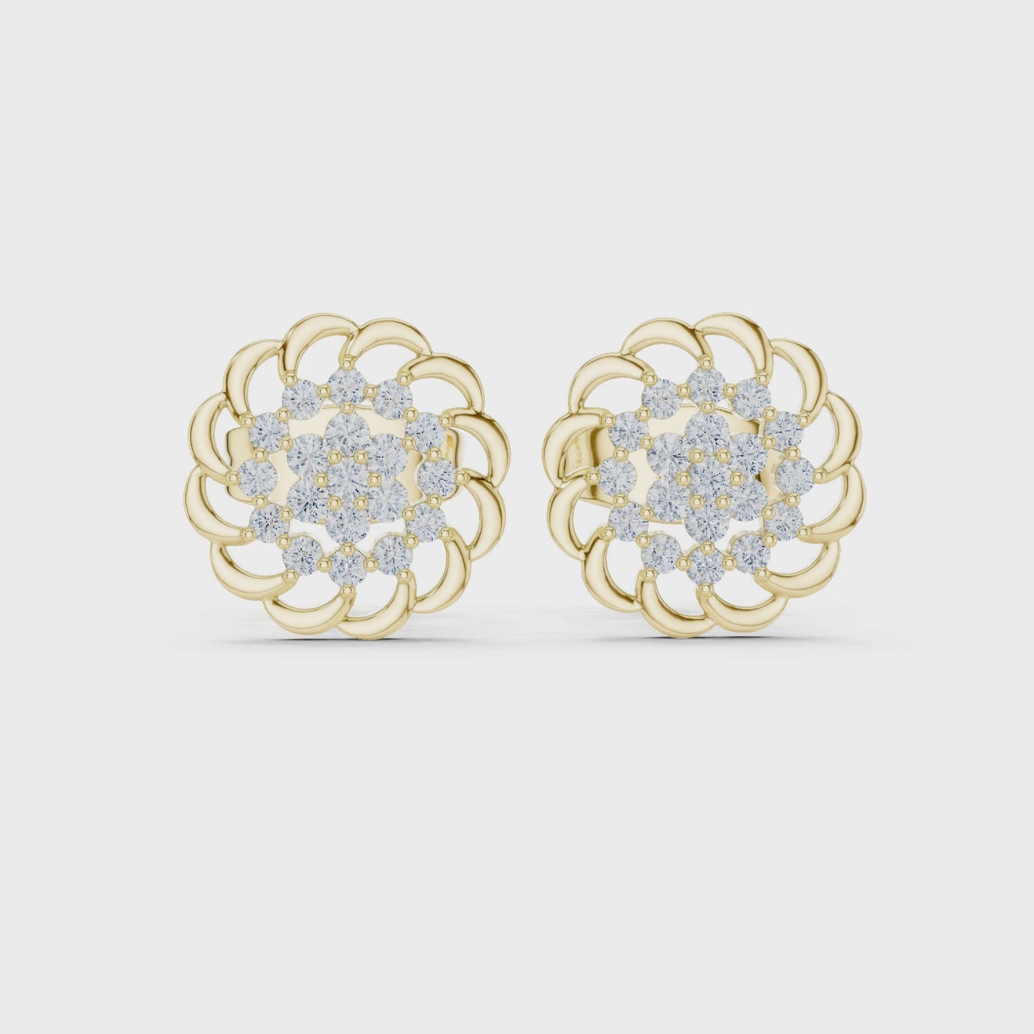 The Sol Radiante Earrings - Lab Grown Diamonds
