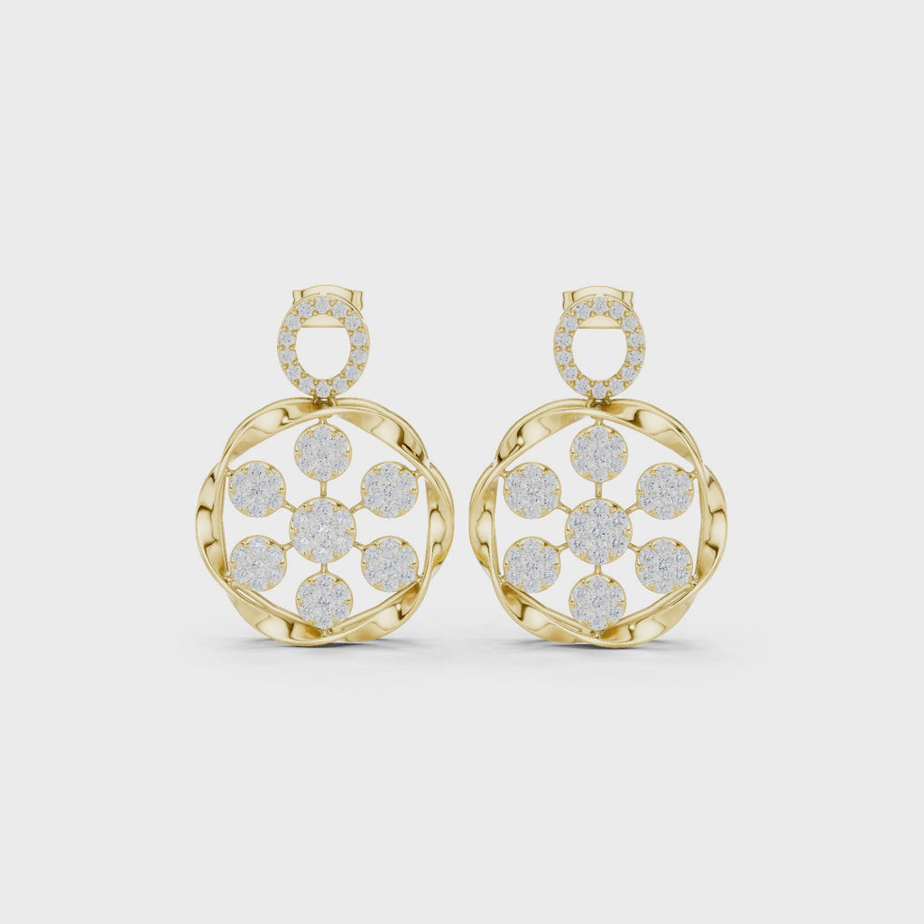 The Fleur Earrings - Lab Grown Diamonds
