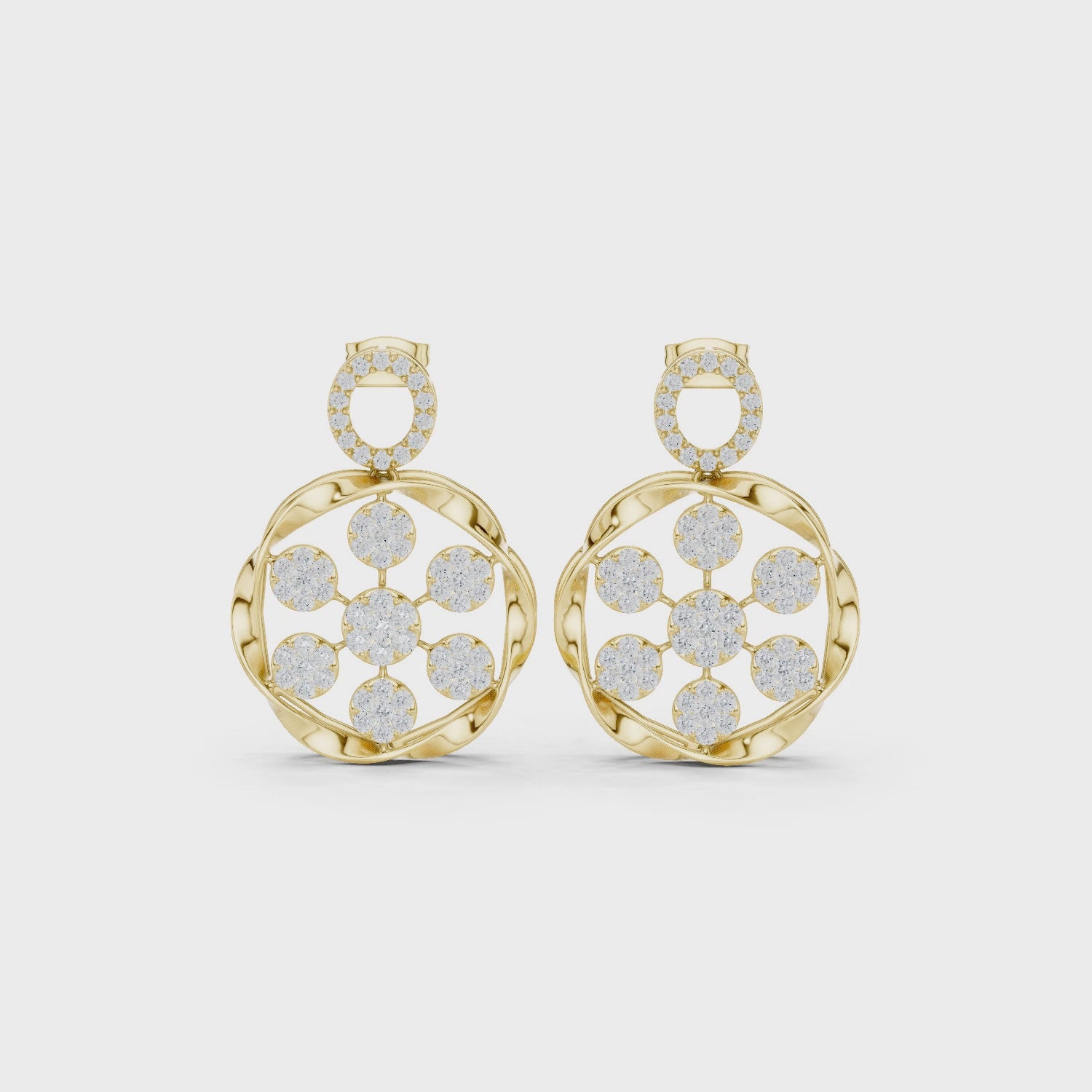 The Fleur Earrings - Lab Grown Diamonds