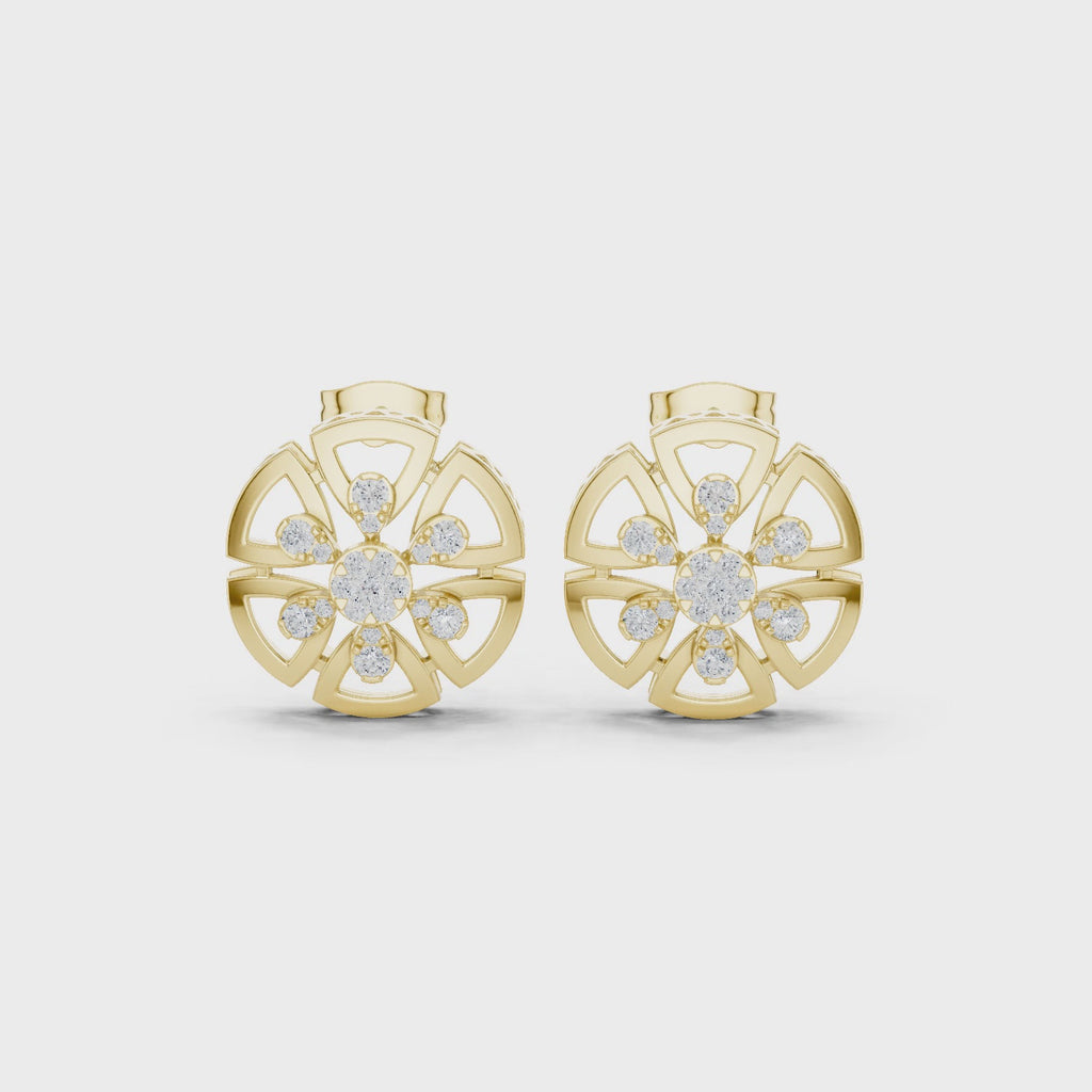 The Aegis Shield Earrings - Lab Grown Diamonds