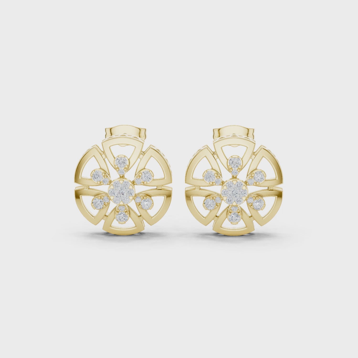 The Aegis Shield Earrings - Lab Grown Diamonds
