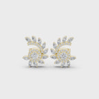 The Cosmic Crown Earrings - Lab Grown Diamonds