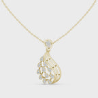 The Elara Droplet Pendant - Lab Grown Diamonds