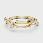 The Daphne Branch Band Ring - Lab Grown Diamonds