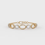 The Golden Link Harmony Bracelet - Lab Grown Diamonds