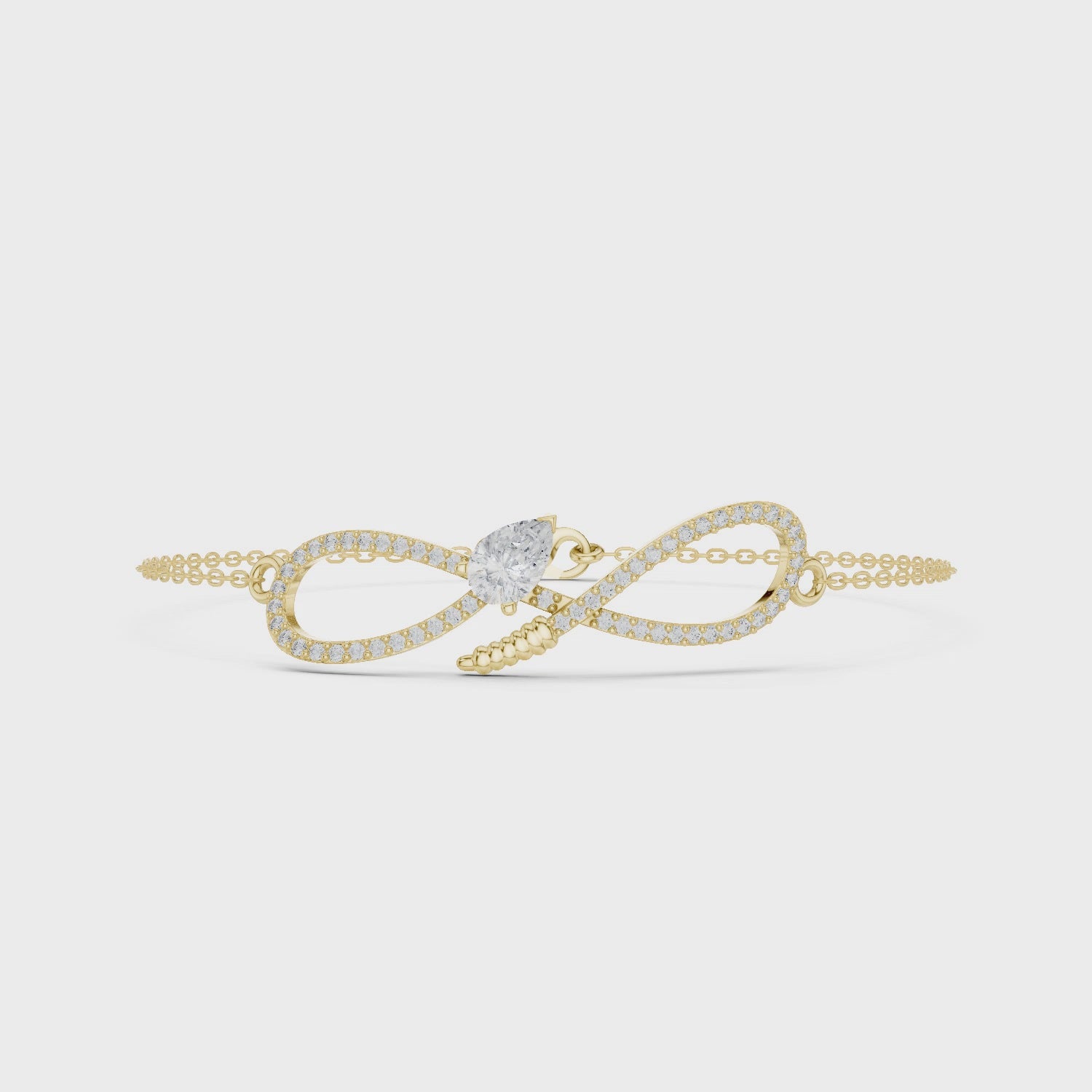 The Infinite Pear Bracelet - Lab Grown Diamonds