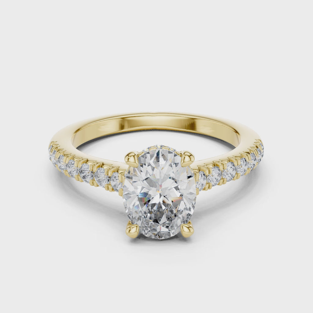 The Duchess Oval Ring - Lab Grown Diamonds