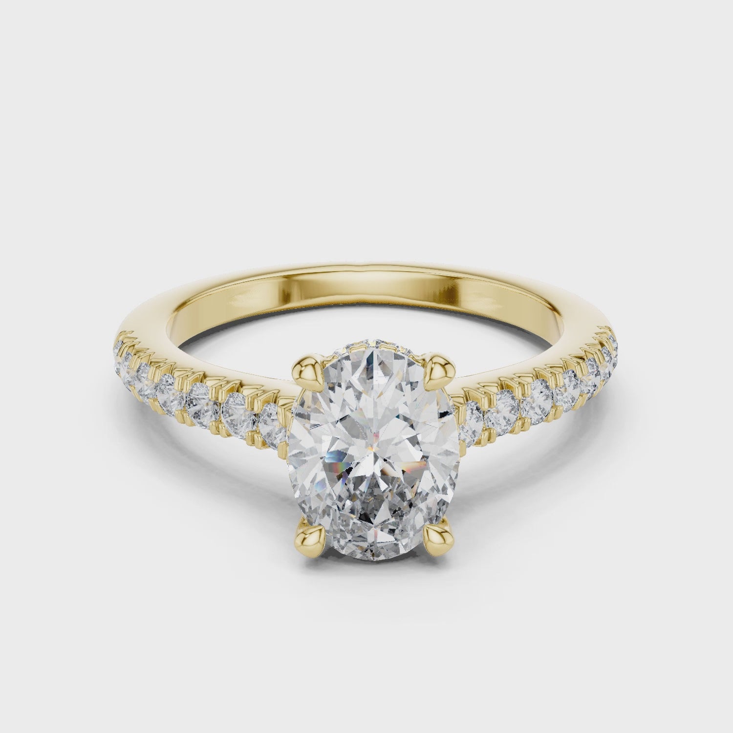 The Duchess Oval Ring - Lab Grown Diamonds