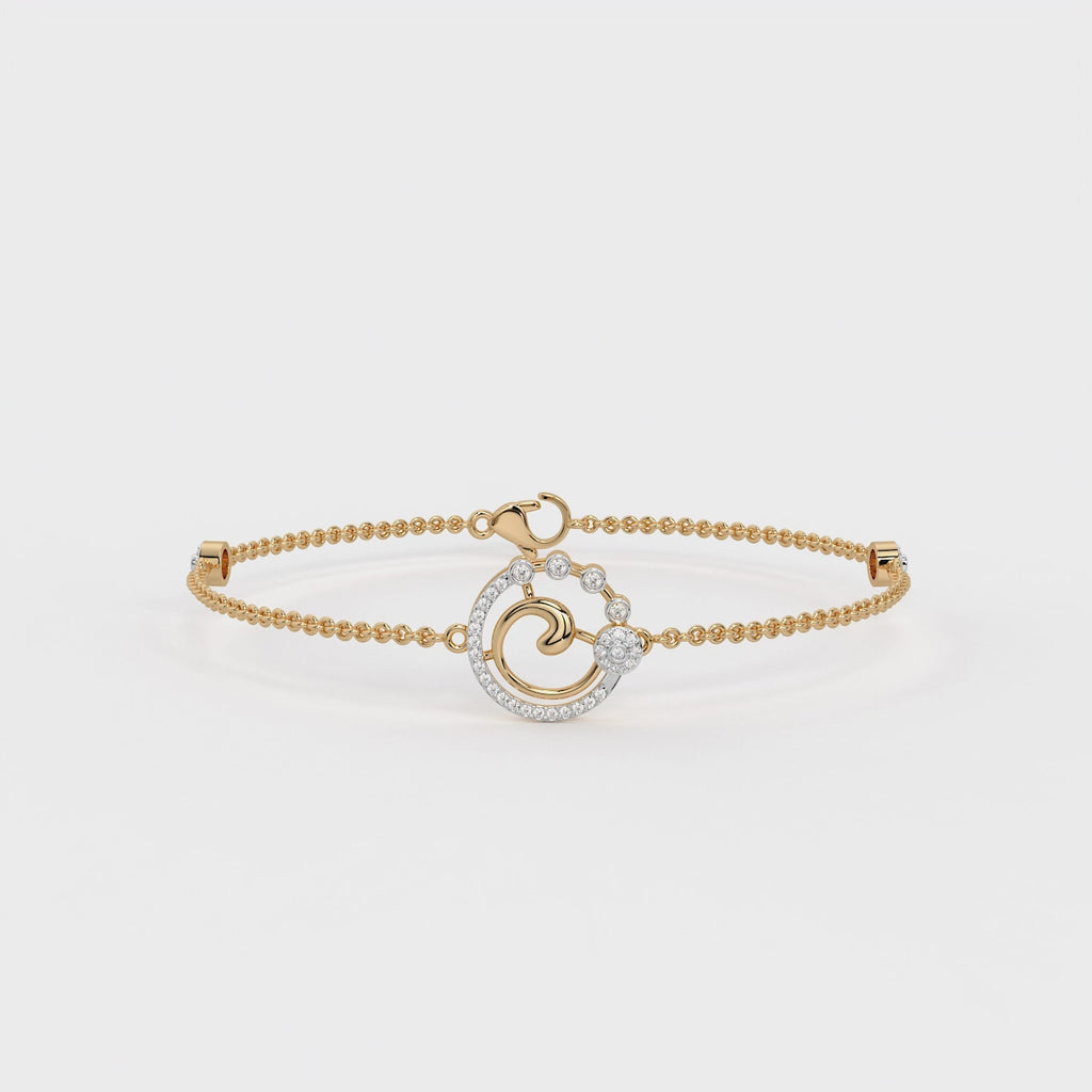 The Glint Curve Bracelet - Lab Grown Diamonds