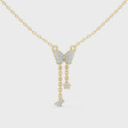 The Seraphine Butterfly Necklace - Lab Grown Diamonds