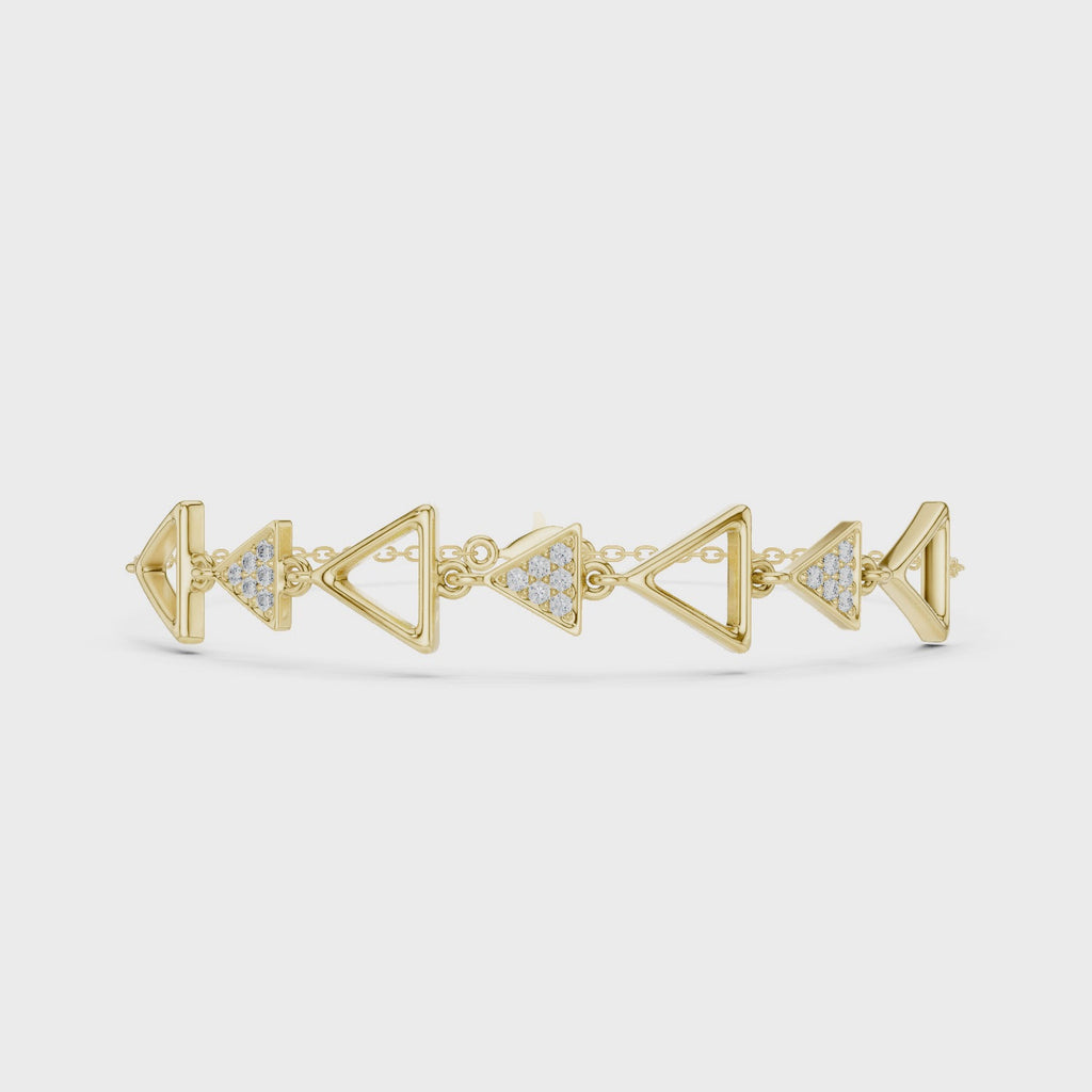 The Oryn Triangle Bracelet - Lab Grown Diamonds