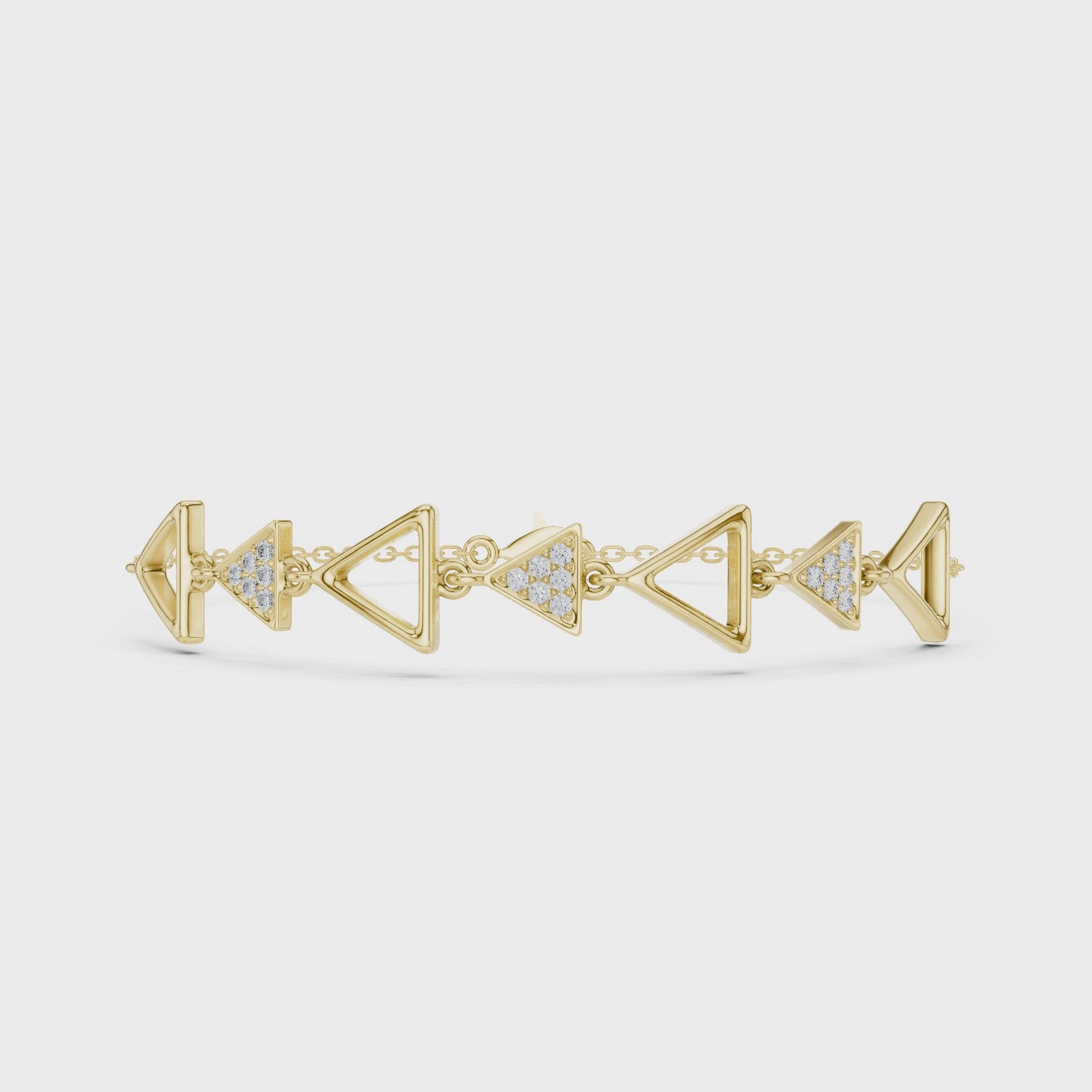 The Oryn Triangle Bracelet - Lab Grown Diamonds