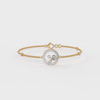 The Liora Leaf Bracelet - Lab Grown Diamonds