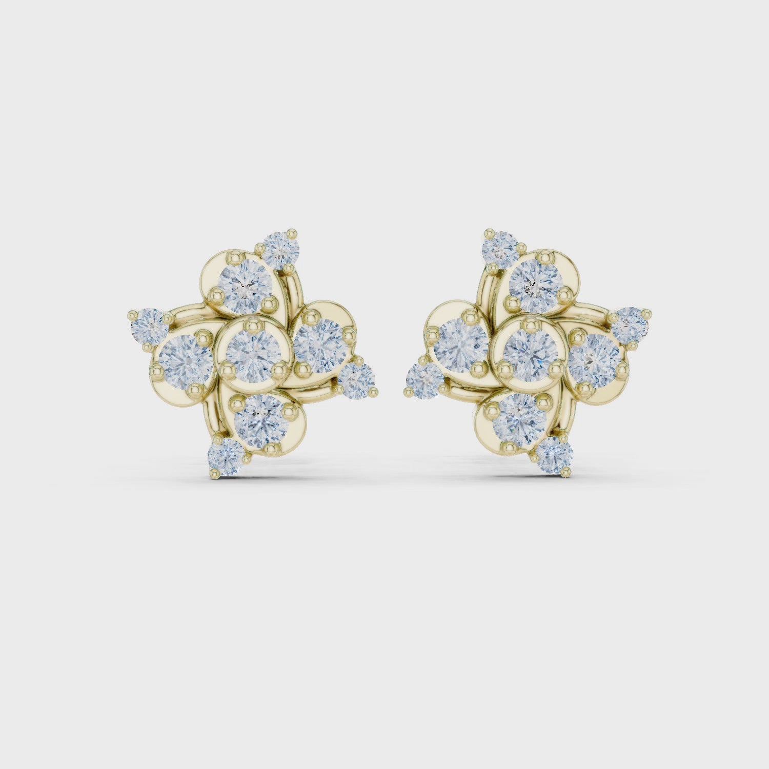 The Helix Bloom Earrings - Lab Grown Diamonds