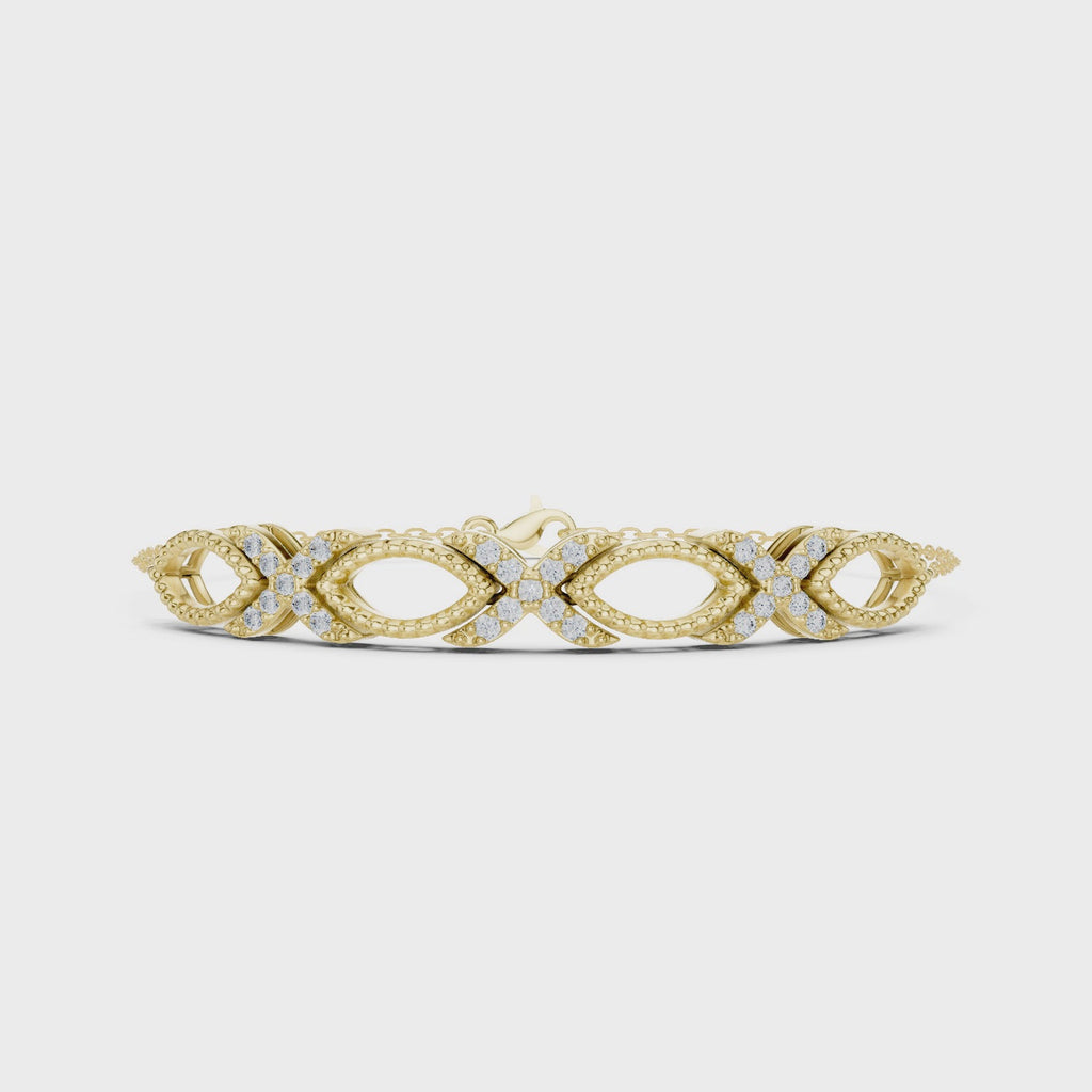 The Seraph Loop Bracelet - Lab Grown Diamonds