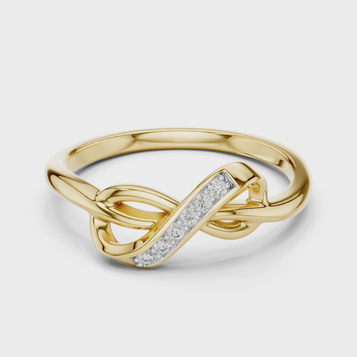 The Infinity Knot Ring - Lab Grown Diamonds